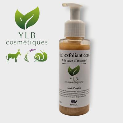Gel exfoliant non abrasif Doré Bave d'Escargot Rose de Damas YLB